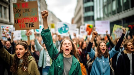 Protest against Climate Change - stock picture - 633723117
