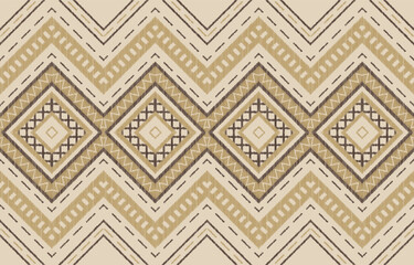 Ethnic abstract ikat art. Aztec ornament print. geometric ethnic pattern seamless  color oriental.  Design for background ,curtain, carpet, wallpaper, clothing, wrapping, Batik, vector illustration.