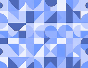 Colorful geometric mosaic pattern illustration with creative abstract shapes. Modern scandinavian style background print. Trendy bright symbols and minimalist shape texture, geometry collage.