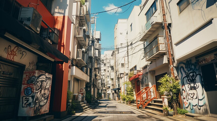 東京の路地裏 - obrazy, fototapety, plakaty