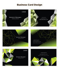 Card Business Design template Pop Color Youth Style