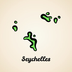 Seychelles - Outline Map