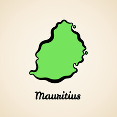 Mauritius - Outline Map