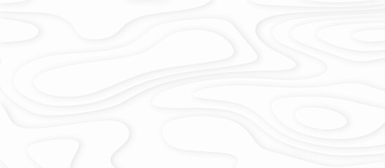 Abstract White paper cut background with lines.3d realistic papercut decoration textured with wavy layers. modern wallpaper texture and 3d realistic design use for banner flyers, posters.