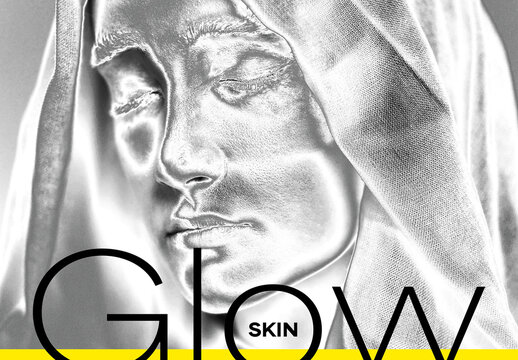 Glow Skin Photo Effect Mockup