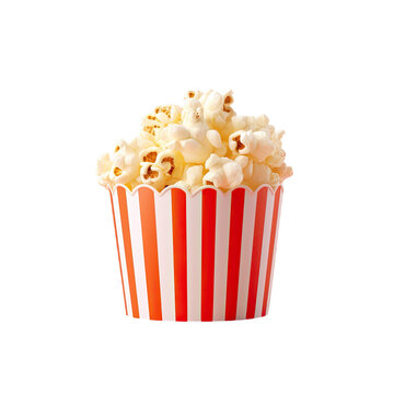transparent background with popcorn