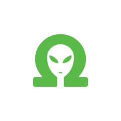 Omega Icon And Alien Logo