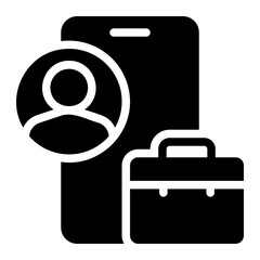 smartphone glyph icon