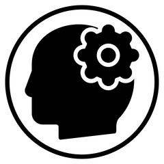 mind glyph icon
