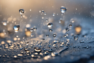 drops of water. Generative Ai