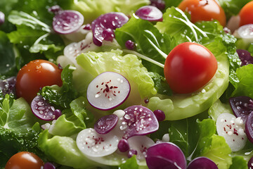 fresh vegetable salad,Generative Ai