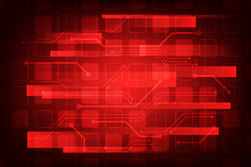 Vector abstract technology red background