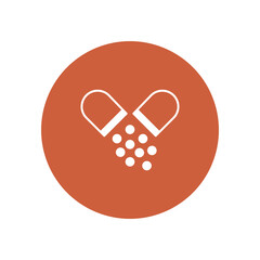 Capsule vector icon which can easily modify or edit

