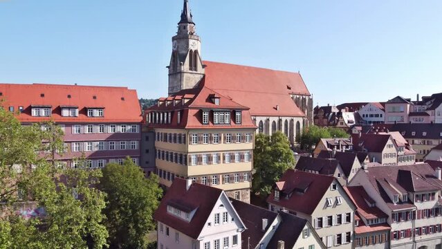 T&uuml;bingen, Deutschland: Die Altstadt um die Kirche St. Georg
