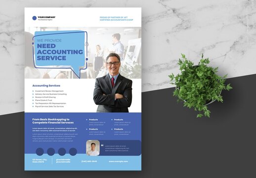Blue Accounting Business Flyer