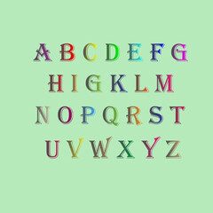 hand drawn alphabet