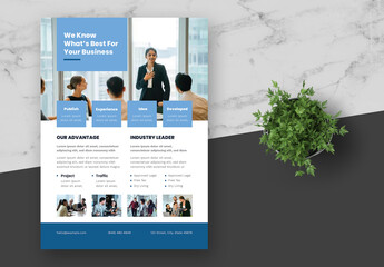 Clean Blue Business Flyer