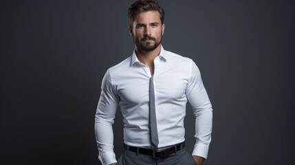 Obraz premium Portrait of handsome businessman