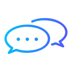 conversation gradient icon