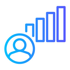 employee gradient icon