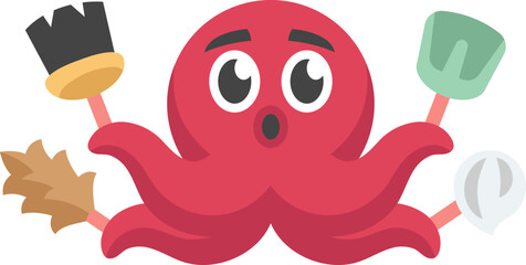 Obraz premium Cute Octopus Illustration