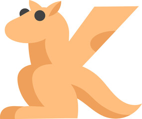 Cute Alphabet Animal Illustration