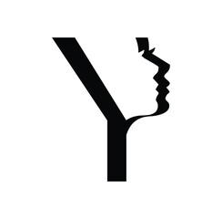 Women Monogram Logo Vector Illustration Letter Y