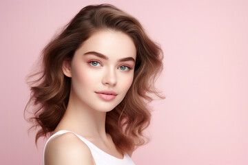 Fototapeta premium Generative ai collage image of attractive lady enjoy spa salon procedure