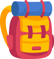 Simple Outdoor Backpack Illustration