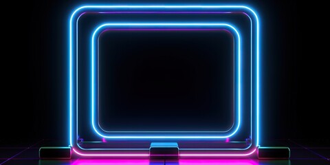 Neon abstract background