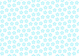 ブルーの小桜の模様の入った壁紙の画像
