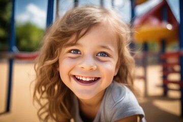 portrait of a smiling little girl