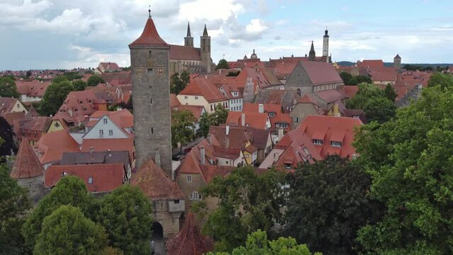 Rothenburg ob der Tauber, Deutschland: Blick auf die mittelalterliche Stadt