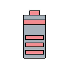 Battery vector icon which can easily modify or edit

