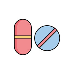 Capsule vector icon which can easily modify or edit

