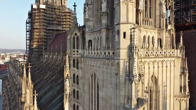 Ulm, Deutschland: Flug am M&uuml;nster