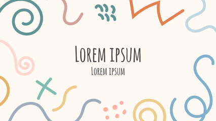 doodle hand drawing abstract background