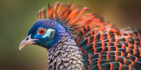 Obraz premium Closeup of a bird - Generative AI