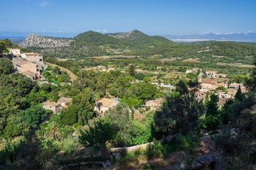 Fototapeta na wymiar Randa village, Cura mountain, Algaida, Majorca, Balearic Islands, Spain
