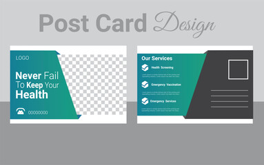 Medical post card design 