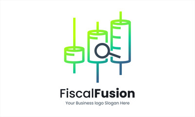 Financial Investment Logo, representing trading and financial growth in a creative way suitable for your graphic needs.