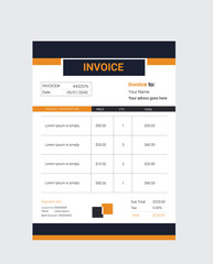 Vector invoice design 