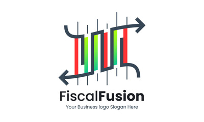 Financial Investment Logo, representing trading and financial growth in a creative way suitable for your graphic needs.