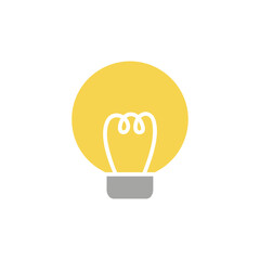 The light bulb is full of ideas And creative thinking, analytical thinking for processing. Light bulb icon vector. ideas symbol illustration. 