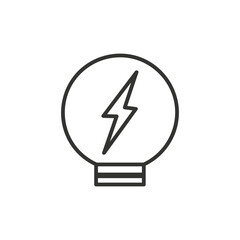 The light bulb is full of ideas And creative thinking, analytical thinking for processing. Light bulb icon vector. ideas symbol illustration.
