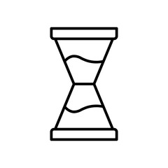 sand timer line icon