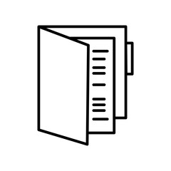 folder line icon
