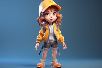 3d character illustration cartoon highly