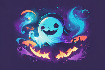 Gentle Halloween Playtime, Childish Ghostly Delight