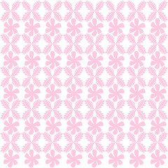 seamless pattern with pink flowers